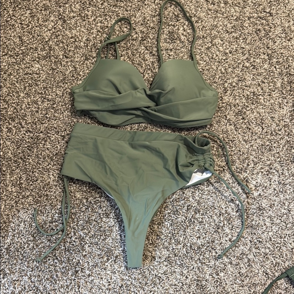 Olive Green Women's Bikini Set